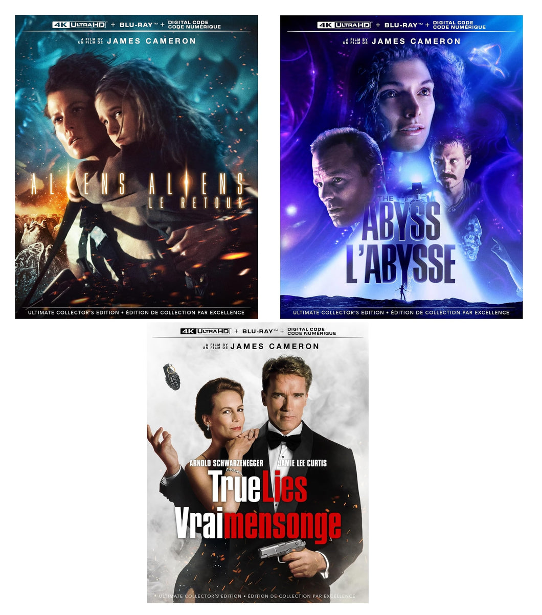 True Lies, Aliens & The Abyss James Cameron 4K-UHD Bundle